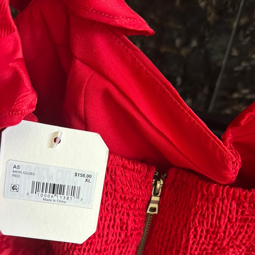 Altar'd State Red Ruffle Dress - Picture 2 of 3